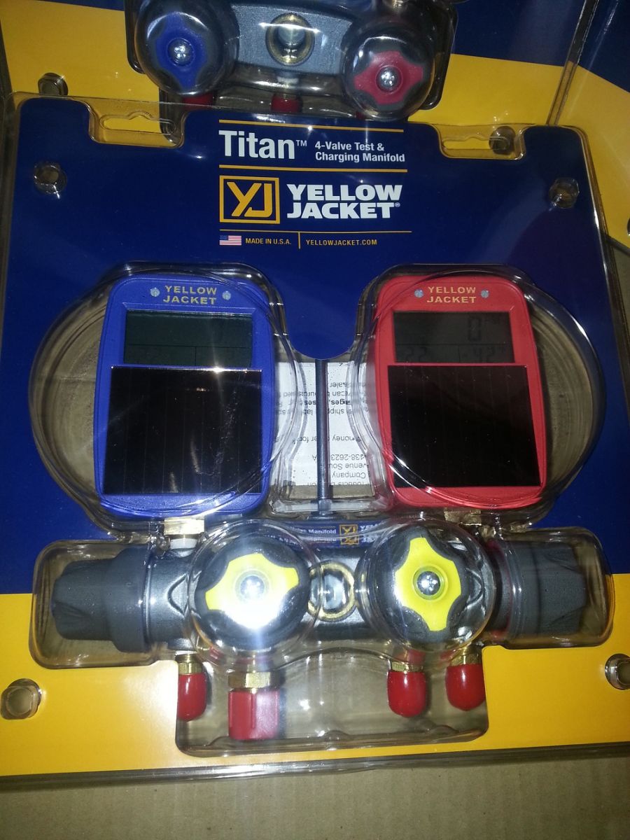 Bộ đồng hồ nạp gas điều hòa 4 van Yellow Jacket TITAN 4